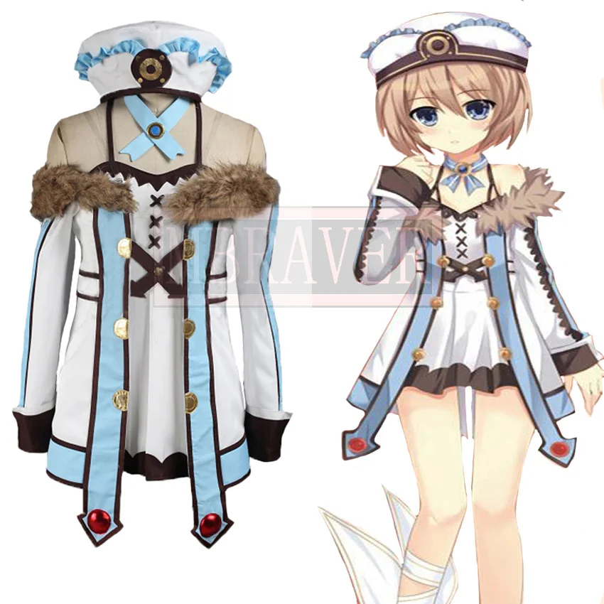 

Hyperdimension Neptunia Blanc White Heart Cosplay Costume Party Christmas Halloween Custom Made Any Size