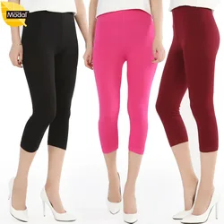 Leggings de cor doce feminina, calças para senhora, modal, fertilizante, plus size, 7XL, estilo verão, nova chegada