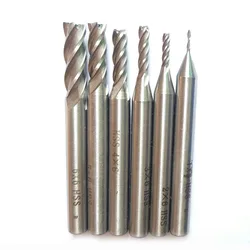 4 Flute cnc hss end mill milling cutter metal milling tools cnc knife cutter dremel drill face endmill 1,2,3,4,5,6mm