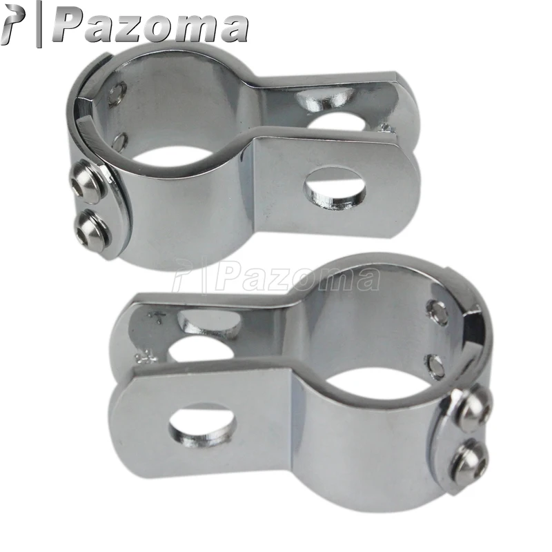 Highway Bar Custom 38mm 32mm 28mm Engine Guard Clamps Motor Bike Exhaust Clamps Footpeg Mounts 1 1/2