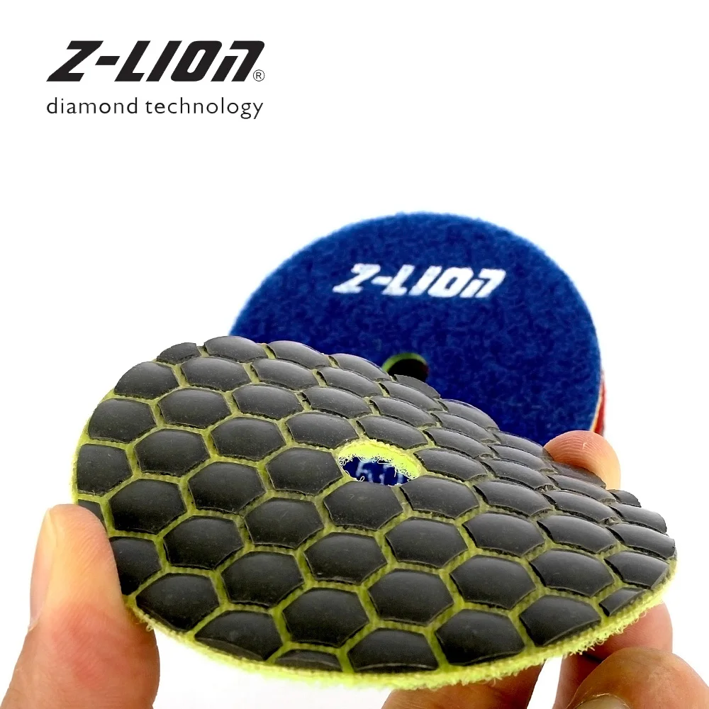 

Z-LEAP 3inch 7pcs Dry Polishing Pad Diamond Polishing Tool For Angel Grinder Stone Marble Concrete Sanding Disc Flexible Pads