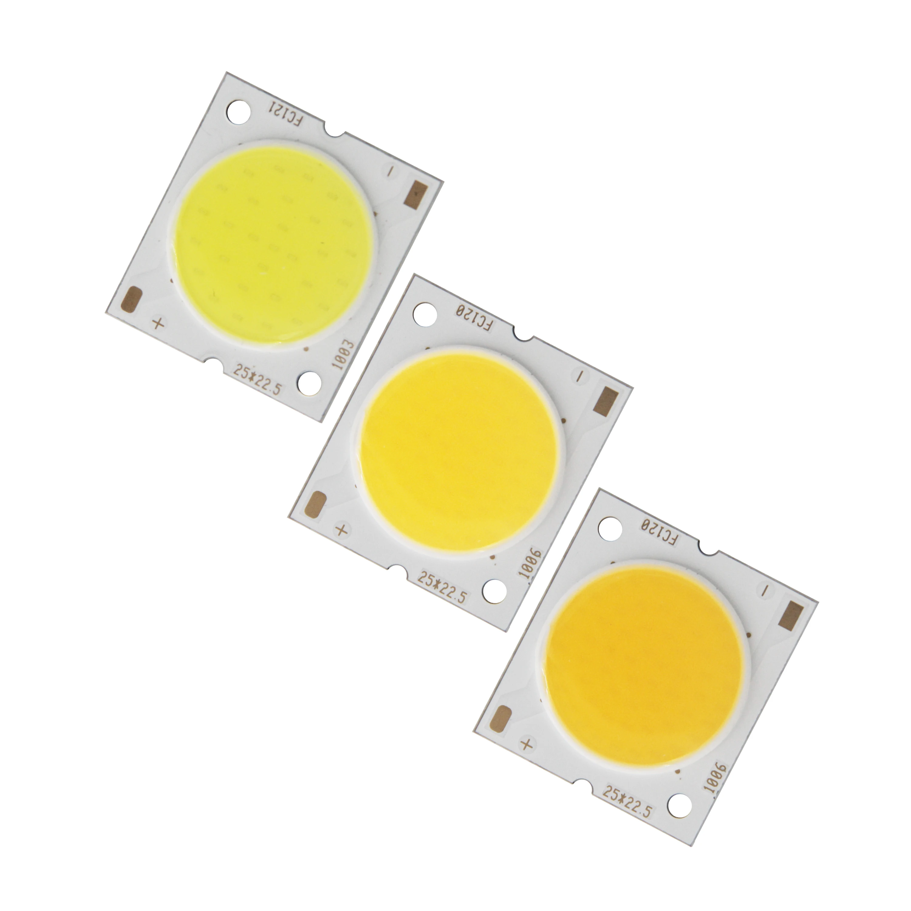 Factory sale 22.5mm Square Aluminum Board LED COB Strip High lumen chip Light Source Module 10W 15W 20W 30W COB for bulb lamp