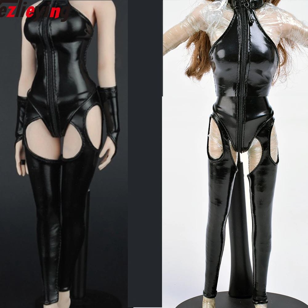 ZY16-15 1/6 scale Action Figure Clothes women's Underwear leather Corset Female Leather Clothes Lingerie For 12