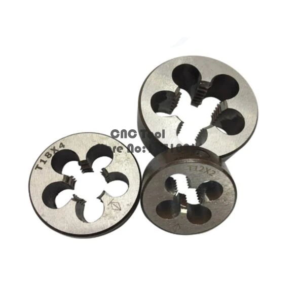 1PCS TR8 TR10 TR12 TR14 TR16 TR20 TR22 TR24 Die 2/3/4,Right/Left hand T=TR trapezoidal round die T die,Threading Lathe Tools