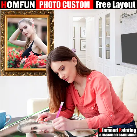 DIY Custom Diamond Painting Kit Homfun