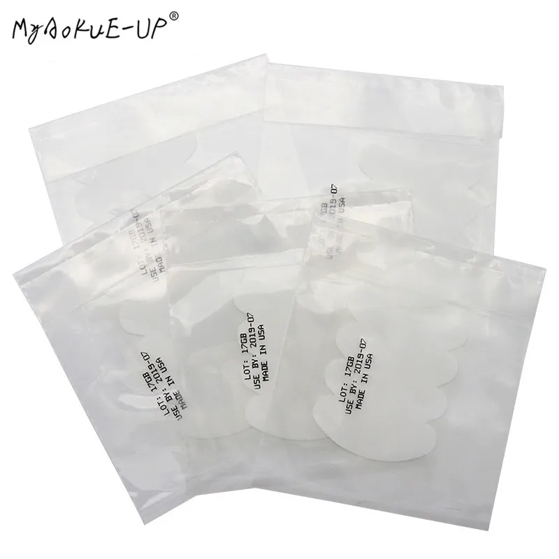 10 pack 3D Silicone Eyelash Patches 20 pairs Eyelash Extension Under Eye Pads Eyelash Tips Stickers Wraps Makeup Tools