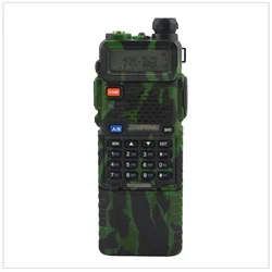 baofeng UV-5R dualband Camouflage walkie talkie 136-174/400-520MHz two way radio w/ free earpiece and 3800mAh Li-ion battery