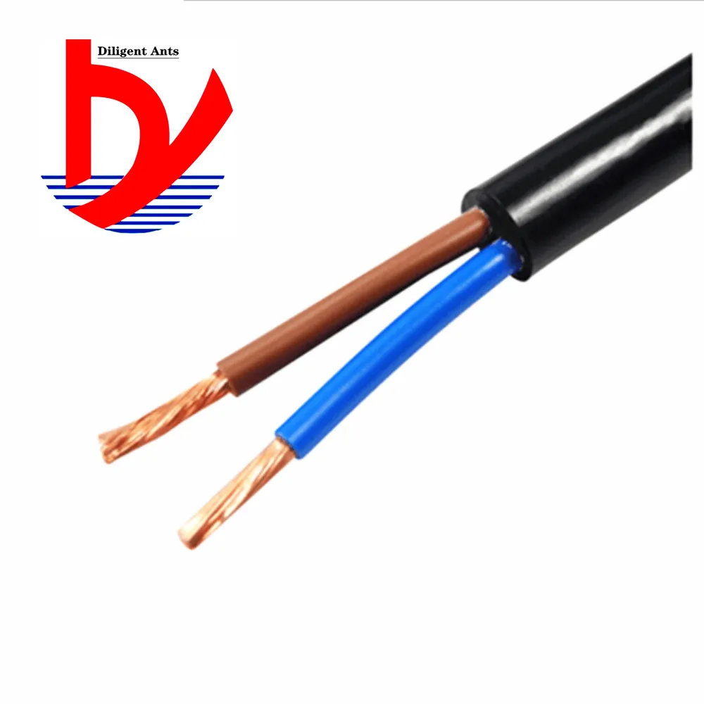 24 AWG 0.2MM2 RVV 2/3/4/5/6/7/8/10/12/14/16/18 Cores Pins Copper Wire Conductor Electric RVV Cable Black