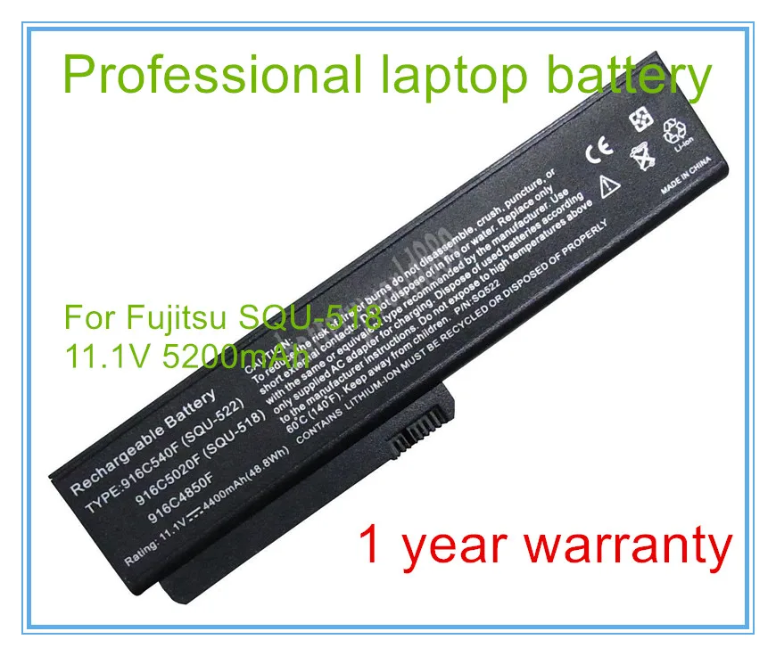 

6 cells SQU-518 Laptop battery For Pro 564E1GB V3205 3UR18650F-2-QC12W 916C4850F 916C5030F SQU-522 B-FJU518LH