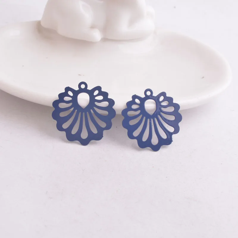 50 Stück AC9665 24*25mm Hohle Blumenanhänger – Detail 10