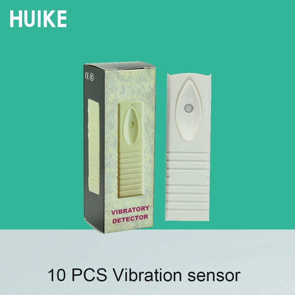 Sensor de Vibração Inteligente com Fio 9-15VDC, NC para NO Relé, Saída do Sinal, Detector de Choque Bancário, Detector de Alarme, 10Pcs