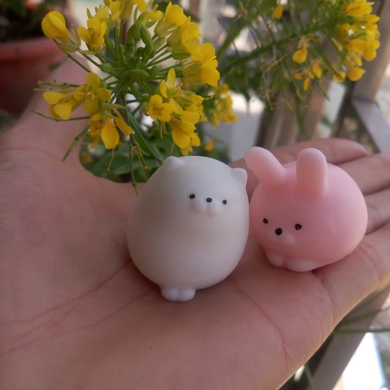 Cute Mini Animal Figure TPR Finger Pinch Squeeze Toys Stress Relief Toy Adult Venting Fidget toy