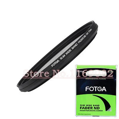 FOTGA 49 52 55 58 62 67 72 77 82mm Slim Adjustable Neutral Density ND Filter Variable Range ND2 to ND400