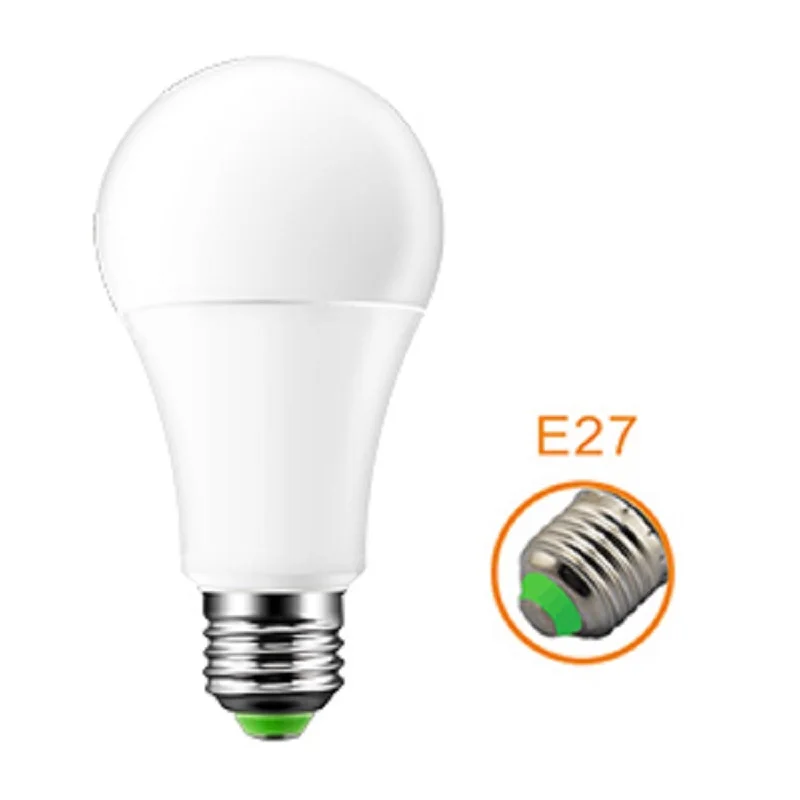 Luz noturna LED automática, lâmpada do crepúsculo para o amanhecer, sensor inteligente, lâmpada interior e exterior, E27, 110V, 220V, 10W, 15W