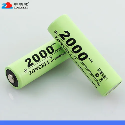 In 2000mAh 1.2V Ni MH rechargeable battery 2 ah No. 5 AA wireless mouse battery shaver. Rechargeable Li-ion Cell