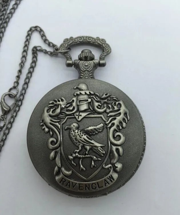 New Arrival Classic Ravenclaw Designer Quartz Pocket Watch With Necklace Chain For Men Women Xmas Gift for Pocket Watch