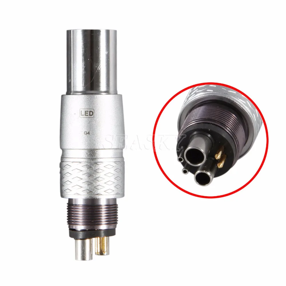 Free shipping COXO Fiber Optic LED 6 Pin Quick Coupling Fit NSK Machlite/Phatelus Handpiece