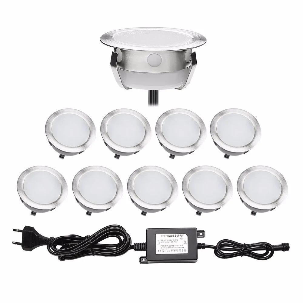 

Ground Outdoor Indoor Recessed Light Housing Borders LED Hallway Lighting Classic Silver Studio Floor Lamp 10pcs/set B112-10