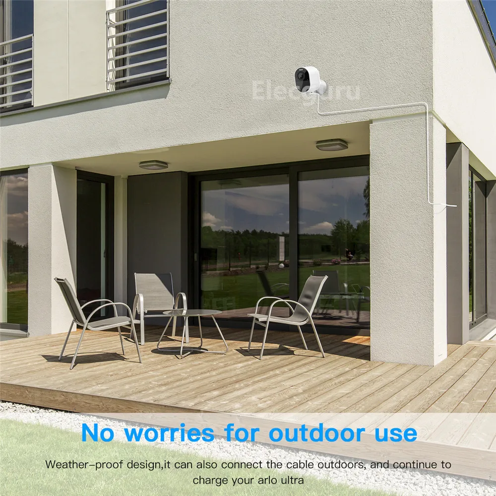 20ft/6M Cáp Sạc Cho Arlo Ultra/Pro 3 Camera Chống Nước Từ Cáp Nguồn USB Ngoài Trời Chống Chịu Thời Tiết dây Nguồn Có Độ Bền Cao