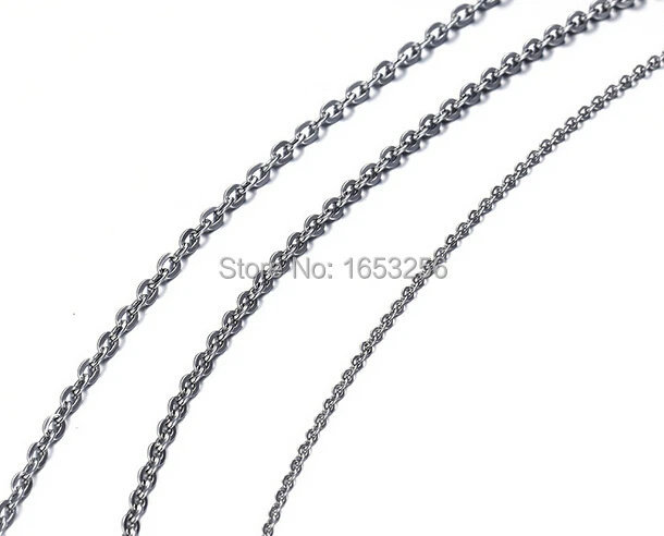 Lot of 10 Meter 3.2mm Wholesale Fashion Stainless Steel Strong Flat Oval Link  Chain Jewelry Finding /Marking Chain Diy Jewelry