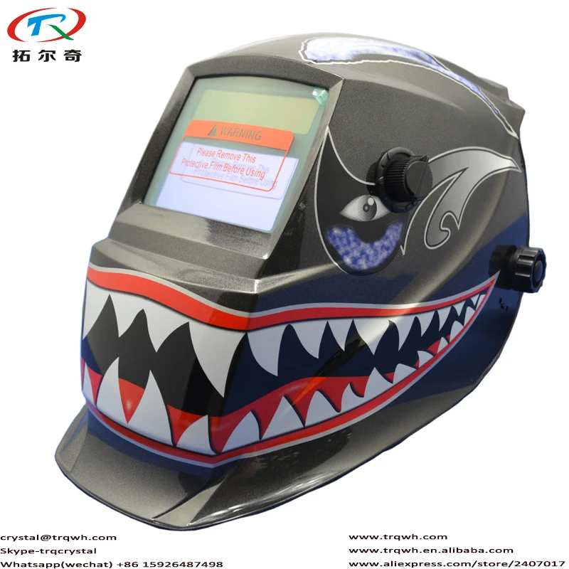 trqwh solar powered auto darkening arc welding helmet/electric mask for full face eyes protection fast shipping TRQ-GD02-2233FF