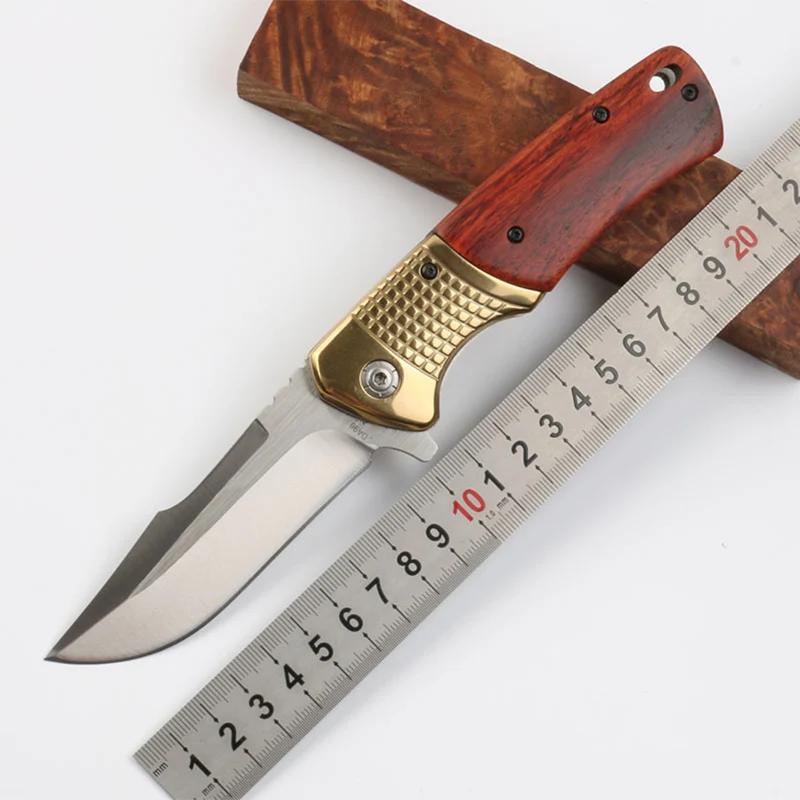 Free shipping low price Stainless steel folding knife high hardness of outdoor survival camping knife Gift collection knife