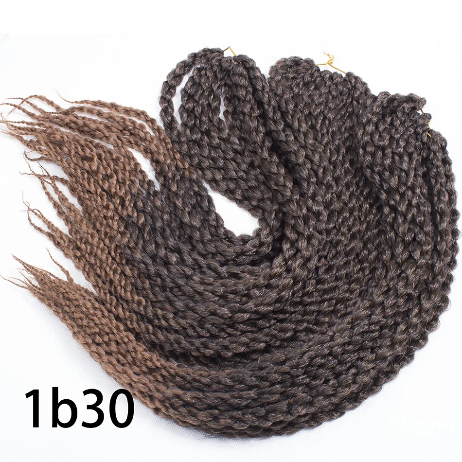 Qp Hair 3D Cubic Twist Crochet Braids ombré 22 "120g/paquete extensiones de cabello trenzado ombré de ganchillo cabello sintético de alta temperatura