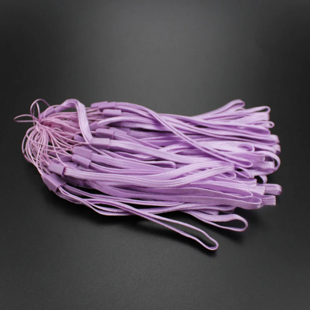 50 Buah Tali Telepon Leher Lanyard untuk Kartu Tanda Pengenal Kunci Gym/Tempat USB Ponsel Tali Gantung DIY Tali Lariat Lanyard