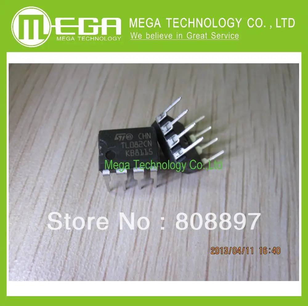 1pcs  TL082CN   TL082 J-FET DUAL OP-AMP