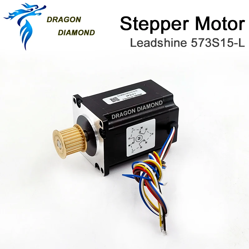 DRAGON DIAMOND Leadshine 3 phase Stepper Motor 573S15 573S15-L for NEMA23 5.8A length 76mm Shaft 8mm