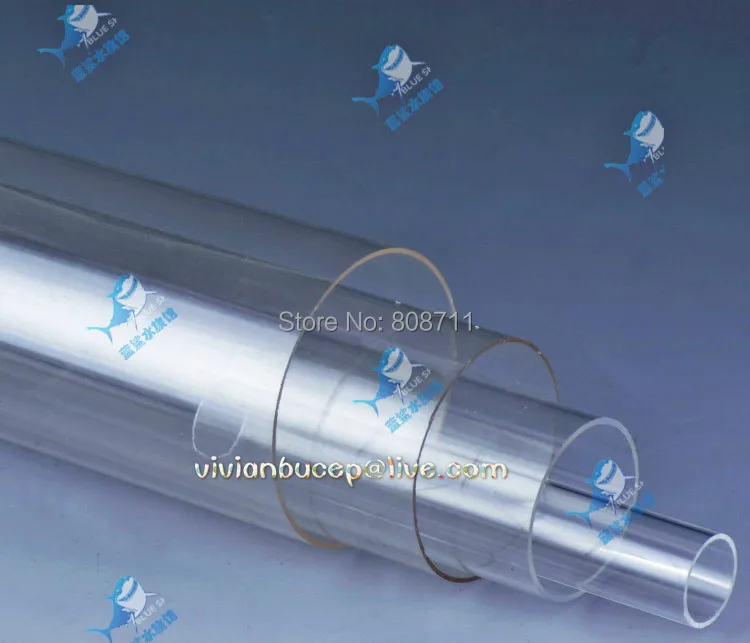 50cm Clear arcylic pipe Plastic Plexiglass tube Pipe tube boite plexiglas transparent, tube plexiglass 50mm, 60mm, 70mm, 90mm