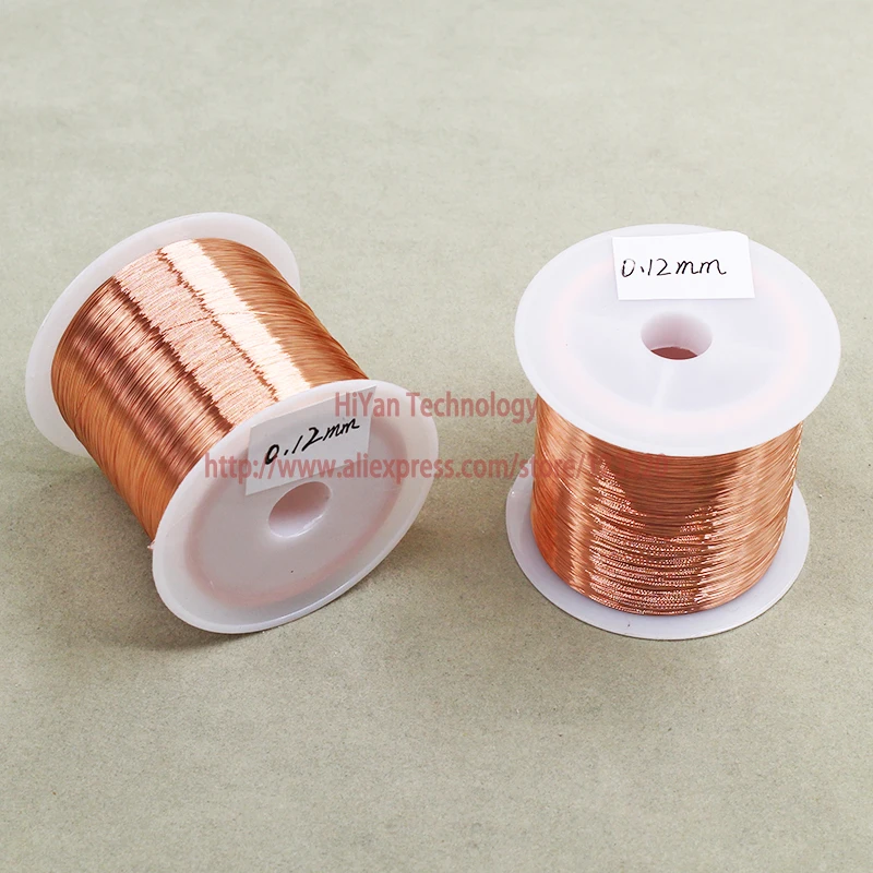 100Grams 960meters Polyurethane Enameled Copper Wire Diameter 0.12MM Varnished Copper Wires QA-1/155 2UEW Transformer Jumper