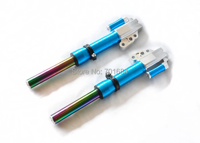 HOT One Pair Universal Motorcycle Air Gas Shock Absorber Suspension 430mm Blue 2 Pcs[JW371]