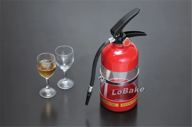 

New arrivals 1.5L capacity fire extinguisher style bar butler liquor pourer pump dispenser beer wine pourers for bar accessories