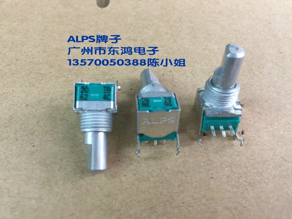 

3pcs for ALPS RK09L112003P precision potentiometer, single linked B20K shaft length 15mm