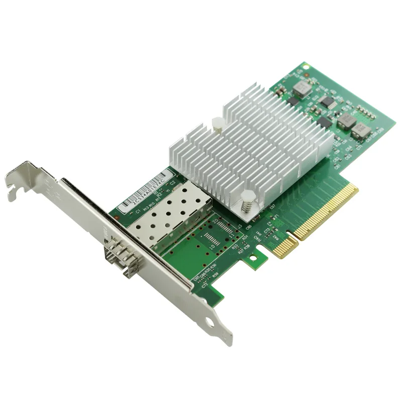 

10 Gigabit Fiber Ethernet Adapter SFP+ NIC Card JL82599EN Chipset PCIe X8 10000M