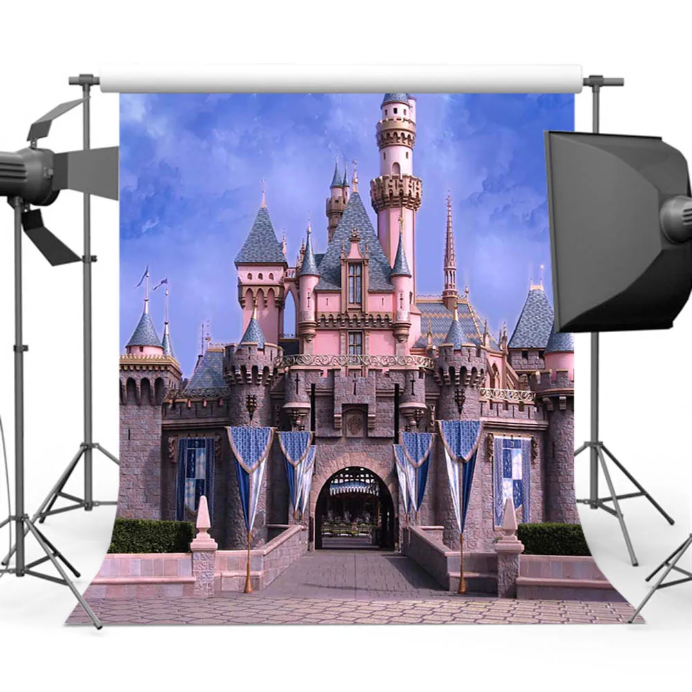 

Princess Castle Backdrop Photography Brithday Theme Party Photo Background Booth Studio S-475