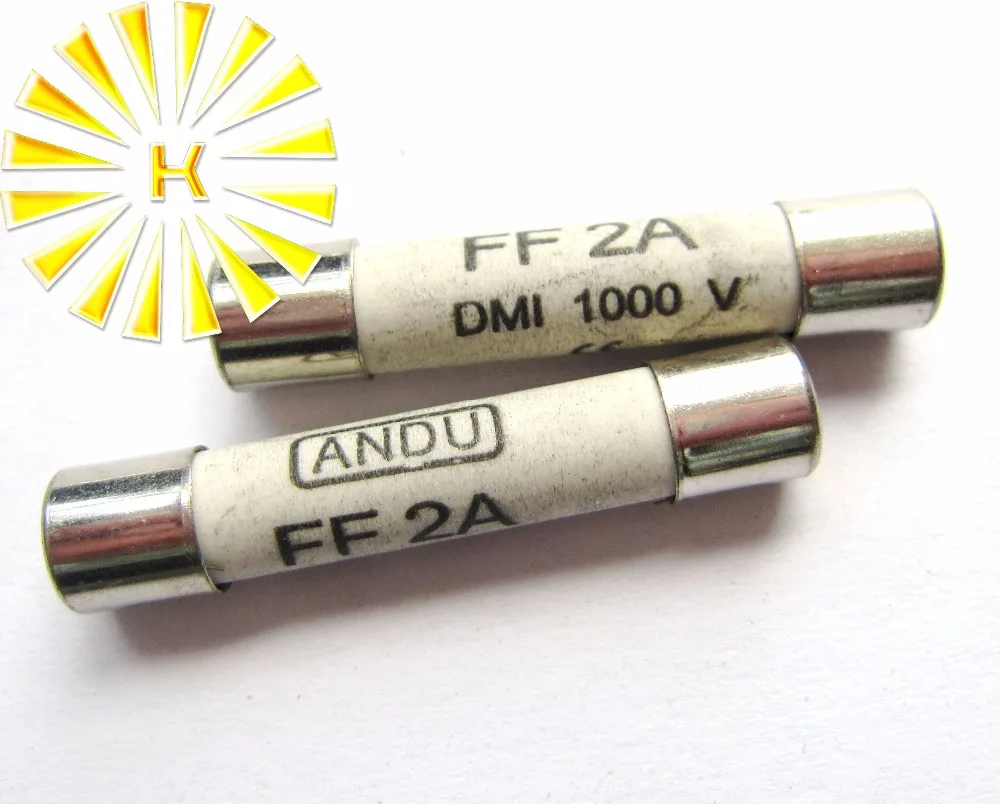 FREE SHIPPING 10PCS x FF2A FF 2A 1000V 6.3*32mm Ceramic Fuse For Multimeter Instrument