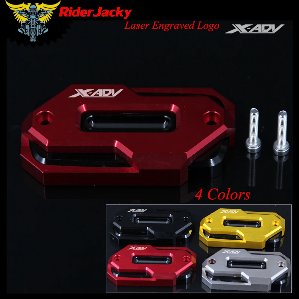 

Red Black Motorcycle Front Brake Master Cylinder Fluid Reservoir Cover Oil Cap For HONDA X-ADV XADV X ADV 2017 2018