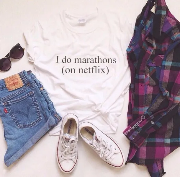 Skuggnas I do maratone su netflix t-shirt con stampa lettere donna sexy top grunge anni '90 moda tumblr graphic tees abiti divertenti