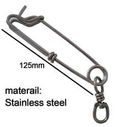 1PCS Stainless Steel Fishing Swivels Snap Speargun Float Line Tuna Clip 700lb 5.5