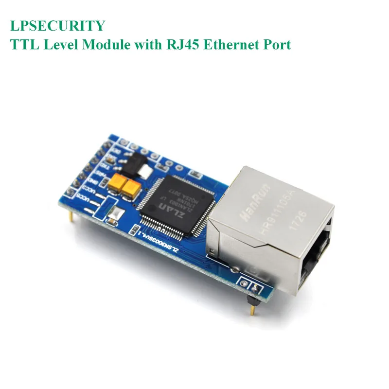 LPSECURITY  ZLAN3003S Single Chip Serial Port To TCP/IP embedded TTL level to Ethernet module with RJ45 Networking industrial