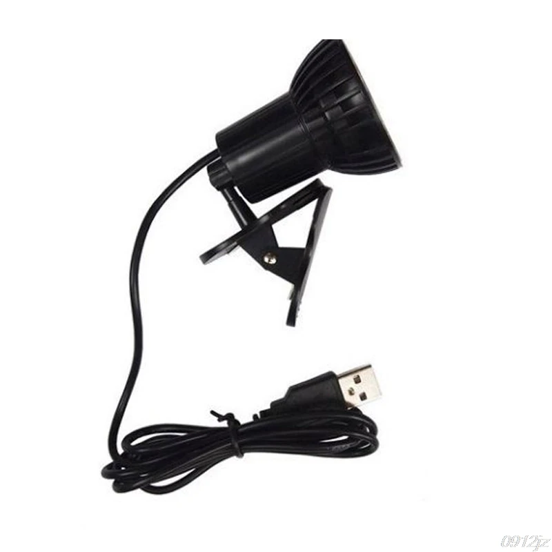 USB 3 LED Clamping Clip Light Bulb Lamp for Desktop Notebook PC Laptop Reading 4XFD