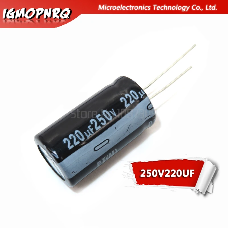 5pcs electrolytic capacitor 250V220UF volume 220UF 250V 18*32MM