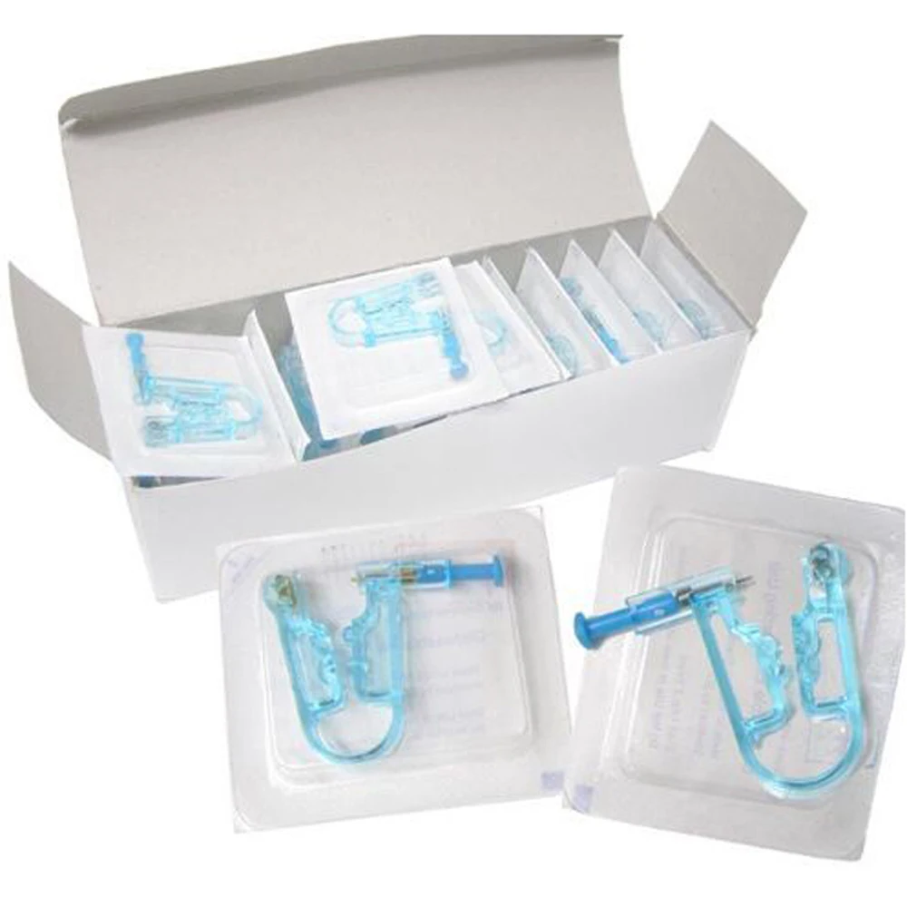 1 Unit Disposable Ear Piercing Unit Sterilized Ear Stud Earring Piercing Gun Body Jewelry Easy to Use At Home