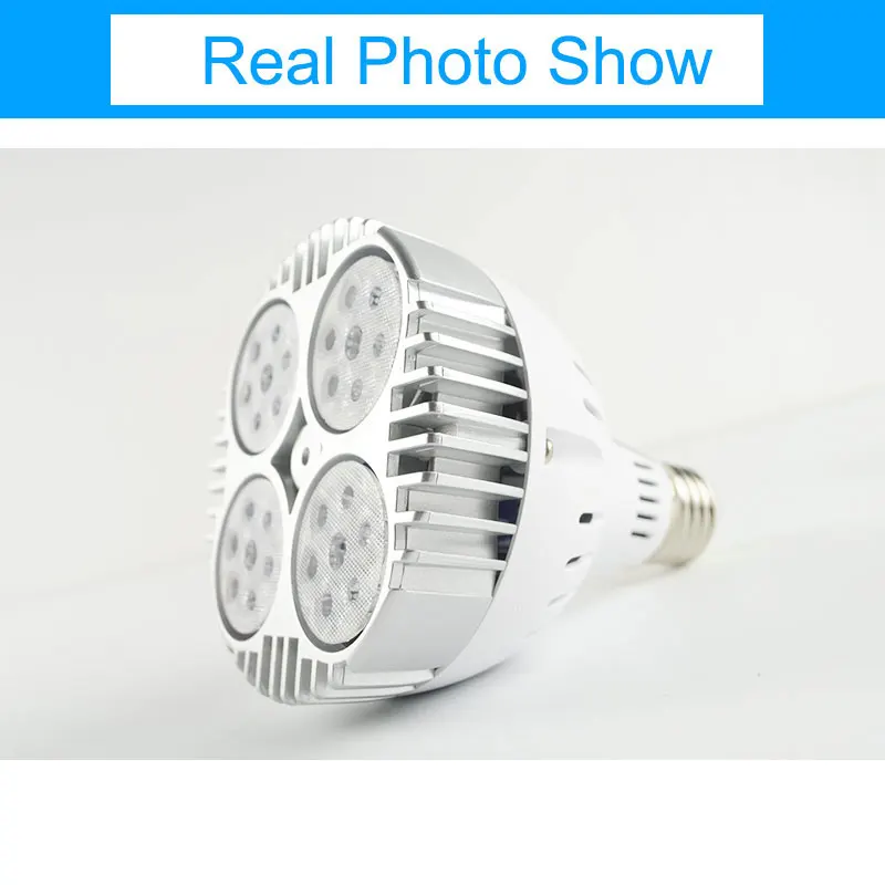 Greeneye par30 35w lâmpada led spotlight ac 220v 240v rgb led par lampara para para iluminação doméstica smd 2835 super brilhante lampara e27