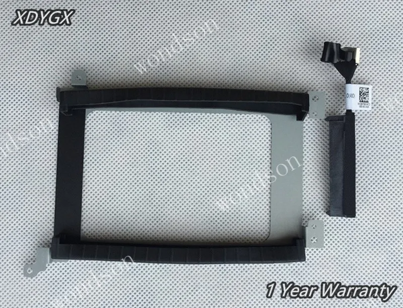 

For Dell XPS 15 9550 M5510 9560 M5520 Hard Drive Connector Cable XDYGX + HDD Bracket Caddy 3FDY3 +Screws+Rubber Rail