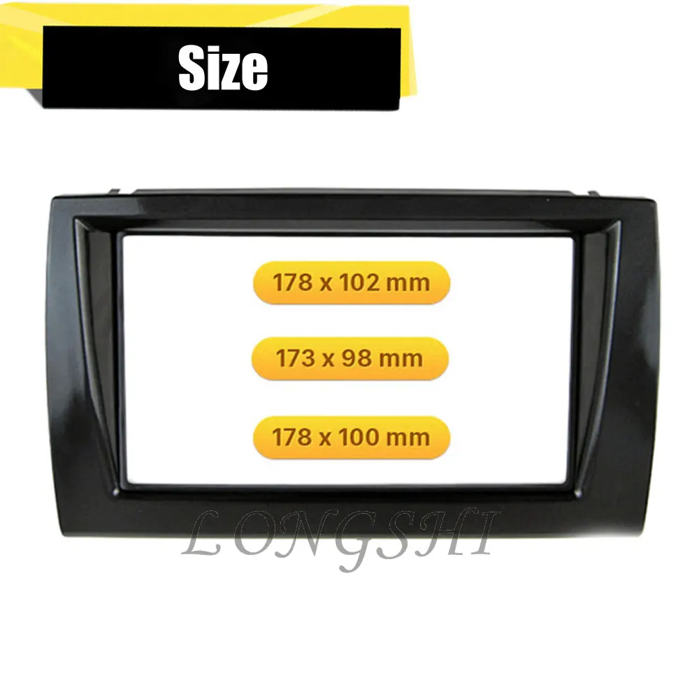 LONGHSI Car Radio fascia for FIAT Bravo (198) 2006+ Fitting Kit installation 2Din