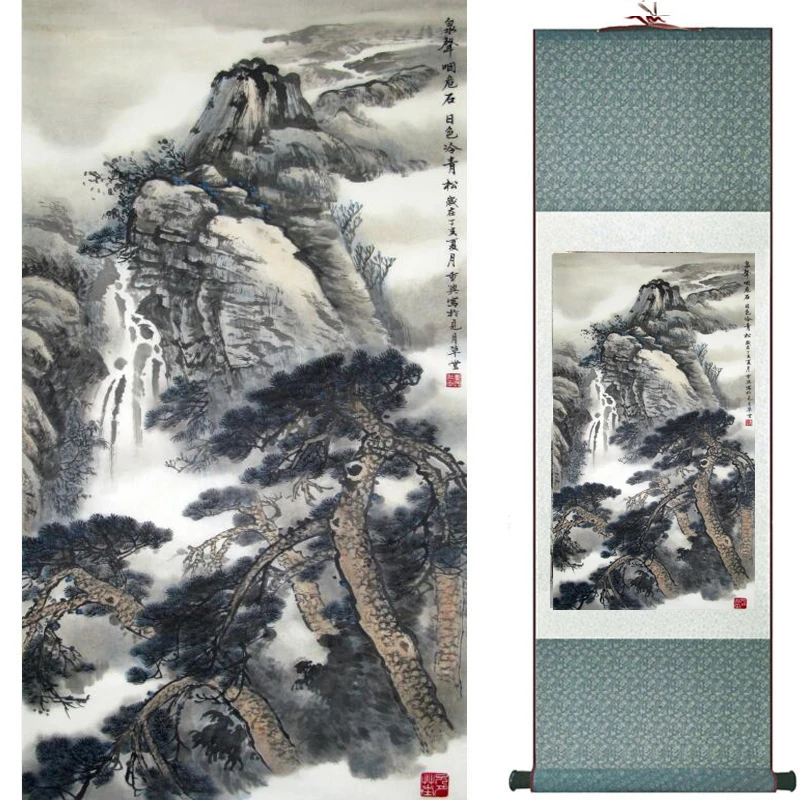 

landscape painting Home Office Decoration Chinese scroll painting landscape art painting Winter art painting TXTX2018010305