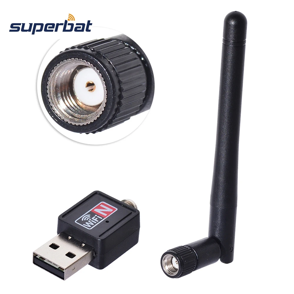 Superbat WiFi Antenna Mini 150Mbps PC Wireless Network LAN Card Adapter for Window 2000/XP/XP64/Vista/Win7/Linux